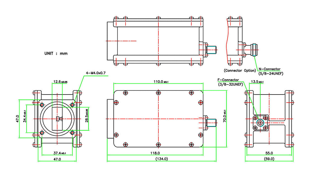 1000 X-Band Single Band PLL LNB